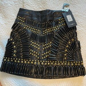 Fashion nova black skirt, PU skirt